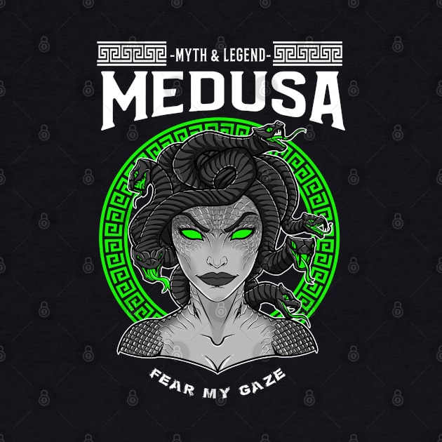 Myths and Legends: Medusa the Cursed-Greek mythology design by JustJoshDesigns
